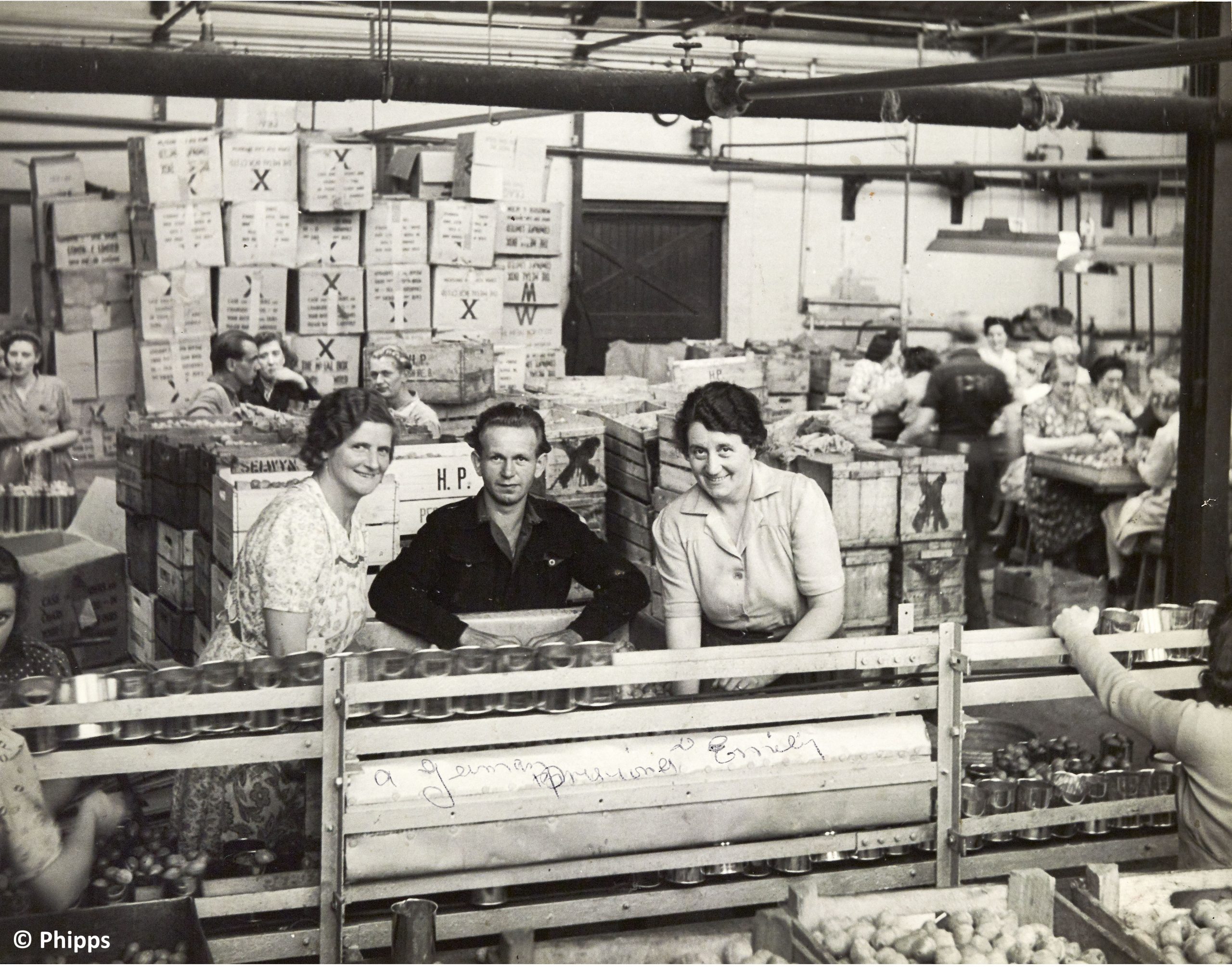 Inside Phipps canning factory