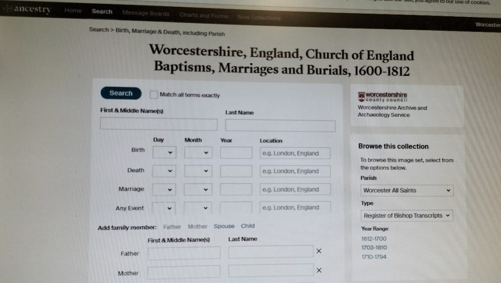 Bishop’s Transcripts Go Live! - Worcestershire Archive & Archaeology ...