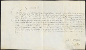 Handwritten letter signed by King Charles I