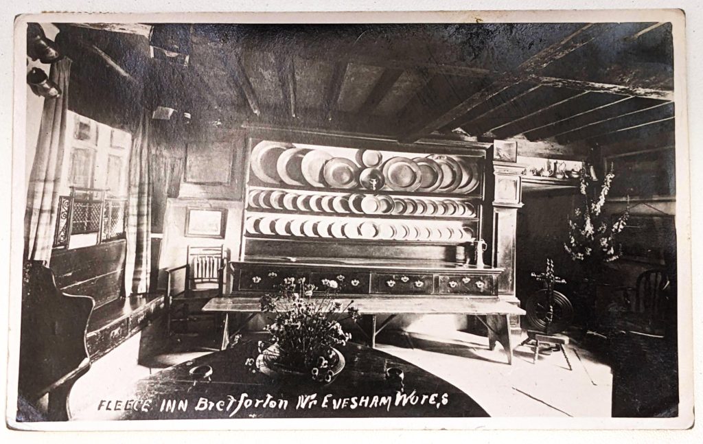 The Pewter Room in The Fleece Inn, dated to the early 20th century. Copyright Unknown