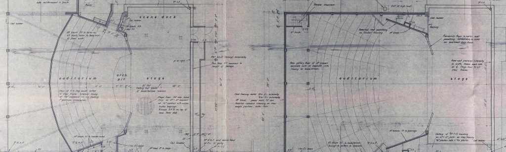 A licensing plan for the Swan Theatre, Worcester dated 1964.